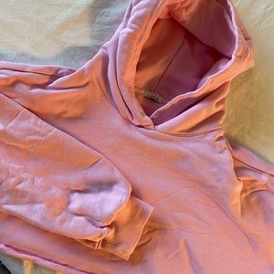 Cropped Bright Pink Hoodie